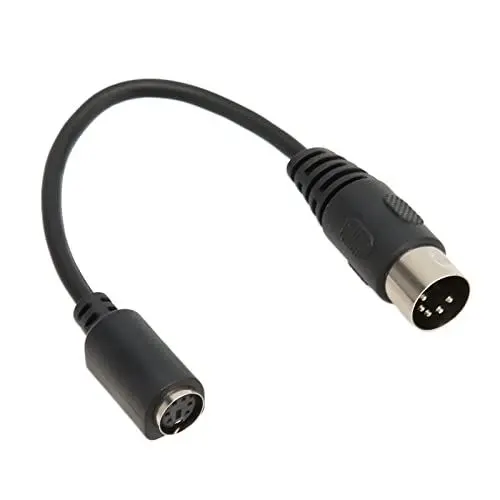 Produktbild: 5-poliger DIN-auf-PS/2-Kabeladapter, 5-poliger DIN-Stecker auf 6-polige -DIN-Buchse, Verlängerungskabel für Computer-PC-Tastatur-Maus-Konverter, für PS/2, 0,15 M
