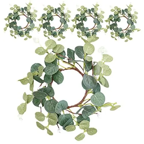Produktbild: Beatifufu Eukalyptus-grenzkerzenkranz Künstlicher Blätterkranz Für Festivaldekorationen