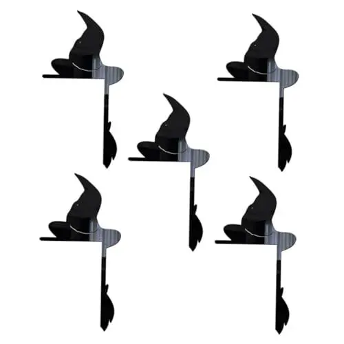 Produktbild: 5St dekorative Abziehbilder halloween theme halloween costume Spukhaus Dekoration pürblack Wandaufkleber mit Tieren Wandtattoo einfache wandtattoos Steckdose Wandtattoo Acryl Housoutil