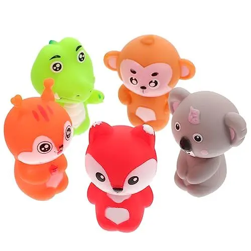 Produktbild: 5St tierische Fingerpuppe Halloween Spielzeug Halloween Toys Kleinkinder Spielzeug Toddler Toys Fantasiespielzeug Tierthema Mini Marionette Requisiten Geschenk Baby Handpuppe PVC