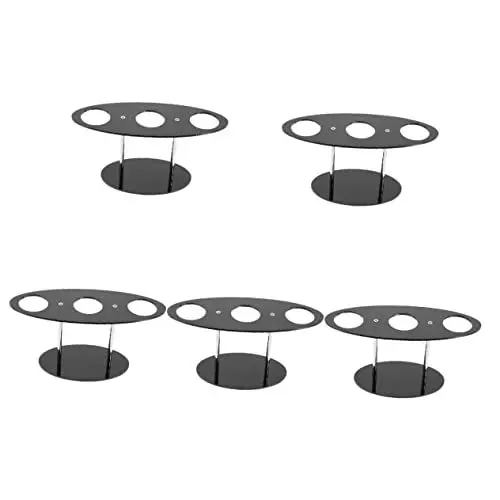 Produktbild: 5st Eisständer Süßigkeitenwagen-Display Cupcake-kegelregal Lebensmittel-präsentationsständer Kegelhalterständer Food Cone Display-ständer Eistütenspender Eistütenhalter Black Acryl Ciieeo