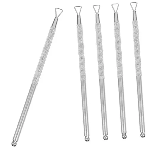 Produktbild: IWOWHERO Ergonomischer Nagelhautschieber-trimmer Nagelhautschieber-trimmer 5-teiliges Maniküre-zubehör Einfaches Werkzeug Zum Entfernen Abgestorbener Nagelhaut