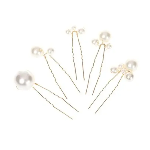 Produktbild: Baluue Luxuriöses Braut-haarnadel-set 5-teilig U-förmiger Haarstab Für Hochzeit Und Bankett