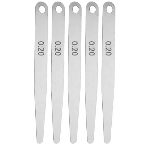 Produktbild: 5-teiliges Fühlerlehren-Set für Ventile, Fühlerlehren-Set, Edelstahl, 0,2/0,3, metrisches Fühlerlehren-Set, Ventil-Einstellwerkzeug, Messwerkzeuge zum Messen von Spaltgröße und (0.2)