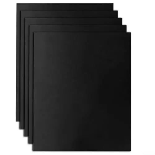 Produktbild: 5-teiliges Grillmatten-Set, 50 x 40 cm, extra dick, wiederverwendbar, hitzebeständig, Grillmatte für Gaskohlegrill – unverzichtbares Grillzubehör
