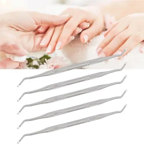 Produktbild: 5-teiliges Werkzeug für Eingewachsene Zehennägel, Zehennagelfeile und Heber, Feile und Heber für Eingewachsene Zehennägel, Nagel-Maniküre-Set, Edelstahl-Nagelpflegebehandlung für