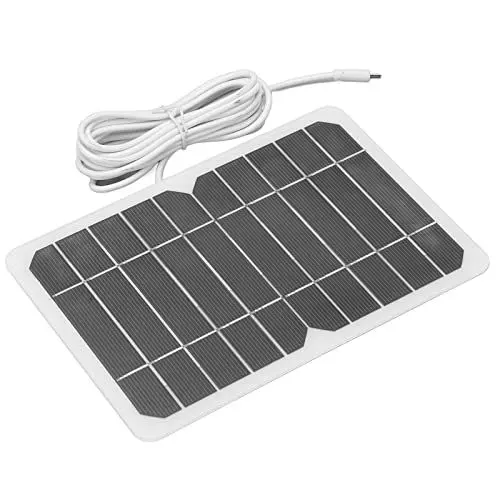 Produktbild: 5W 5V Solar Panel Kit USB Mini Solar Panel Modul DIY Solarladegerät Polysilizium Handy Ladegerät für Outdoor Camping Wandern Radfahren