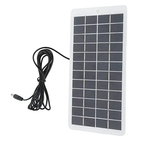 Produktbild: 5-W-Solarpanel aus Polykristallinem Silizium, Tragbares Solarladegerät mit Hoher Umwandlungsrate und Gleichstromschnittstelle für Kleine Elektrogeräte