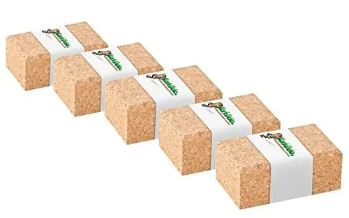Produktbild: 5x Kork-Schleifklötze | mit abgerundeten Kanten | 10x4x6 cm | Halterung für Schleifpapier, Schmirgelpapier, Sandpapier | 5er-Pack