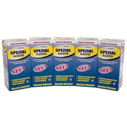 Produktbild: 5x Spezial Kleister Tapetenkleister Papier Rauhfaser a 200g / 1 kg