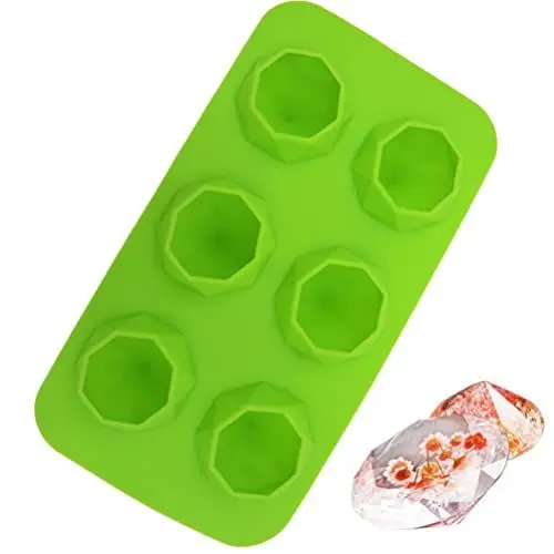 Produktbild: 6 Eisbereiter-Fach Eisformen Für Cocktails Eiswürfelbereiter Cocktails Eiswürfel Kuchenform Aus Silikon Eisformen Aus Silikon Eiswürfelbehälter Eismaschine Fudge Eiswürfelform
