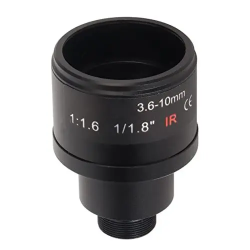 Produktbild: 6 MP 3,6–10 Mm Manuelles Zoomobjektiv F1,6, Klares Bild, Langlebiges Material, Breite Anwendung, Geeignet für Sicherheitsvideokamera, CCTV-Kamera
