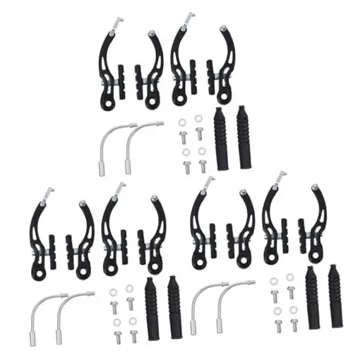 Produktbild: 6 Paare Mountainbike V-Bremse Bremsbelagsatz Universalbremse Dirtbike-Teile v-Brake bremshebel Fahrrad Bremssattel Felgenbremse v Bremsklemme Stahl Bremssättel Rand v Bremse