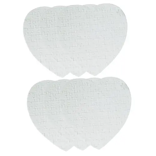 Produktbild: 6 STK Wärme übertragungs Puzzle Multifunktions-Thermotransferpapier Hitze Malpuzzle-Spielzeug leer Puzzles DIY Puzzle personalisiertes Puzzle Thermotransfer-Puzzle DIY-Puzzle Weiß Abaodam