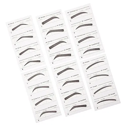 Produktbild: 6 Stk Augenbrauenschablone Für Make-up Vorlage Zum Formen Der Augenbrauen Augenbrauen-vorlage Für Make-up Augenbrauen-vorlage Für Mädchen Aufkleber Für Augenbrauen Werkzeug Papier IWOWHERO