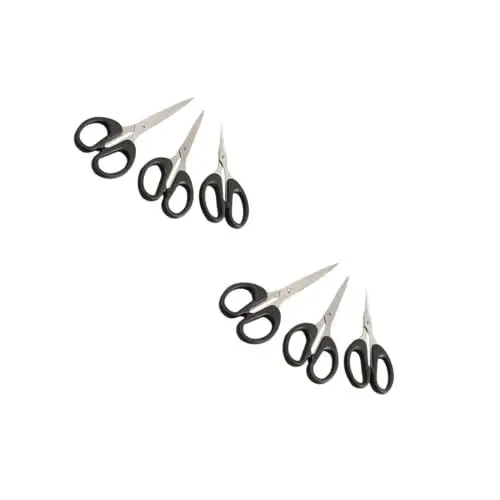 Produktbild: 6 Stk DIY-Schere verbandsschere schnittlauchschere trimmschere Angelschere für Geflecht scissors fadenkopf freischneider Angelschere für Lining schärpe Edelstahlschere Black STOBOK