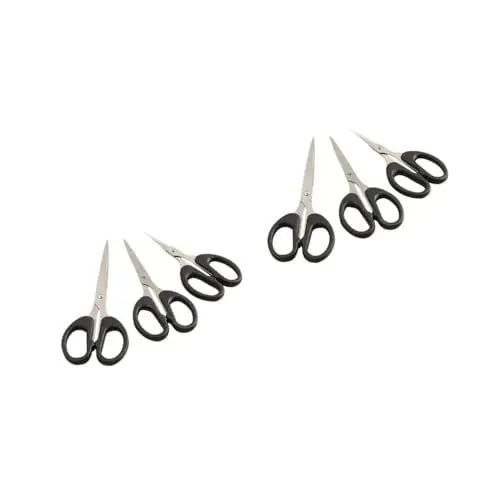 Produktbild: 6 Stk DIY-Schere verbandsschere schnittlauchschere trimmschere fadenkopf freischneider Angelschere für Schnur Angelschere für Lining scissors schärpe Edelstahlschere Black DIYEAH