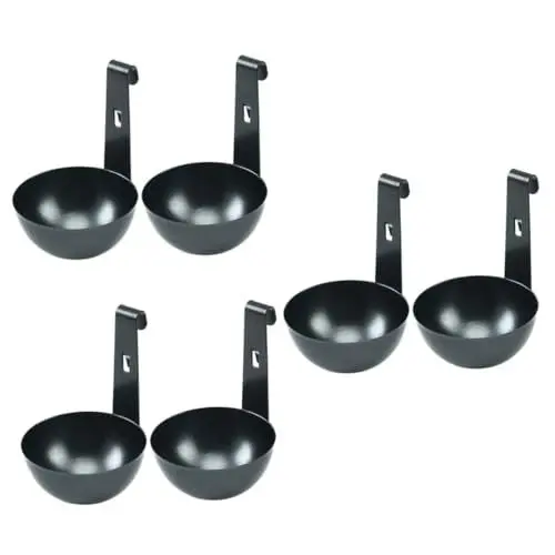 Produktbild: 6 Stk Eierkocher Mikrowellenständer Hersteller Von Pochierten Eiern Pochierte Eierbecher Eierkochlöffel Pochierbecher Für Eier Ei-kochgeschirr Rostfreier Stahl Frühstück Schimmel