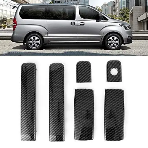 Produktbild: 6 Stück Auto ABS, 6 Stück Auto ABS Türgriffabdeckung Passend für GRAND STAREX (H1) 2019