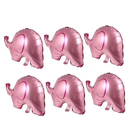 Produktbild: 6 Stück Elefanten Aluminiumfolien Luftballons Luftballons Elefanten Heliumballon Haustier Luftballons Partyzubehör Partyzubehör Babyparty Luftballons Aufblasbarer Elefant Vaguelly