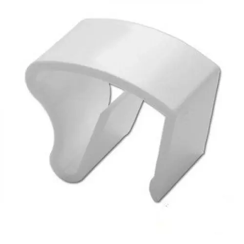 Produktbild: 6 Stück Jalou-Klick - Klemmträger Kunststoff für Alu-Jalousien - Farbe: weiss - Aluminiumjalousien - Jalousien - Alu Jalousien (06er Set = 6 Stück Klemmträger)