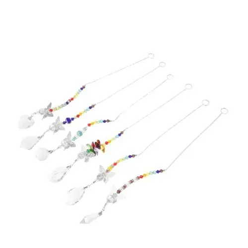 Produktbild: ABOOFAN 6-teiliges Geometrisches Sonnenfänger-Set Aus Metall Mit Schmetterlingen Fensterdekorationen Kristall-hängeset Für Weihnachtsbaum Hochzeitsfeiern
