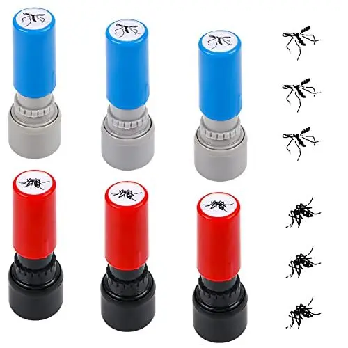 Produktbild: 6 Stück Set Siebdruck-Stempel, Selbstfärbender Stempel Stempelset Tiere Stempel Kinder Stempelset aus Plastik für Handwerk, Scrapbooking, Kartenherstellung, Planer