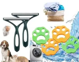 Produktbild: 6 Stück Tierhaarentferner Waschmaschine, Fusselpfote für Waschmaschine Wäscherei Bälle, Wiederverwendbarer Tierhaar Fusselpfote Hundehaare Entfernen Katzenhaarentferner