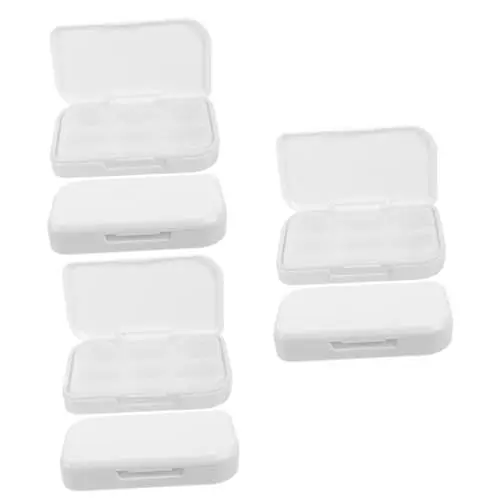 Produktbild: 6 Stück Tragbarer Koffer Medikamentenbehälter Reise Organizer Versiegelter Koffer Medikamentenschrank Organizer Tablettenspender Weiß Pp Beaupretty