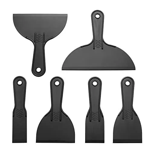 Produktbild: 6 Stücke Spachtel Set,Kunststoffspachtel kittmesser Set,kunststoff schaber,flächenspachtel acrylmalerei japanspachtel(1,5 Zoll·· 2 Zoll··3 Zoll·· 4 Zoll·· 6 Zoll·· 8 Zoll)