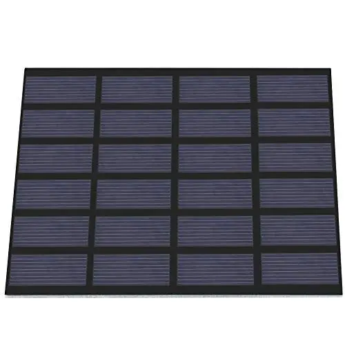 Produktbild: 6 V 1,5 W Mini-Polysilizium-Solarpanel für Solar-Gartenbeleuchtung, Kleines Haushaltsbeleuchtungssystem, DIY-Solar-Ladegerät