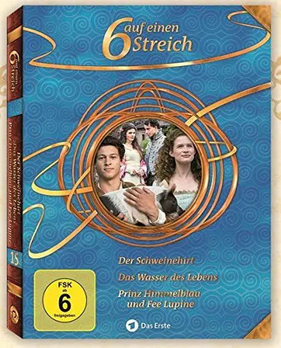 Produktbild: 6 auf einen Streich - Märchen-Box Vol. 15: Prinz Himmelblau und Fee Lupine/Das Wasser des Lebens/Der Schweinehirt (3 DVDs)