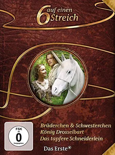 Produktbild: 6 auf einen Streich - Märchen-Box Vol. 1: Brüderchen & Schwesterchen/König Drosselbart/Das tapfere Schneiderlein (3 DVDs)
