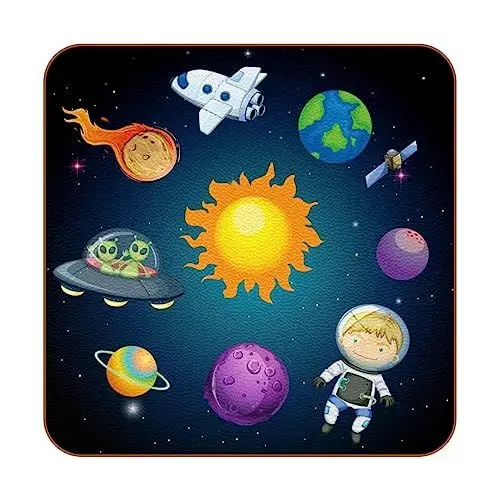 Produktbild: 6 pcs Untersetzer für Getränke,Tischschutzmatte für Tassen und Tassen,Getränkeuntersetzer,Galaxie Planet