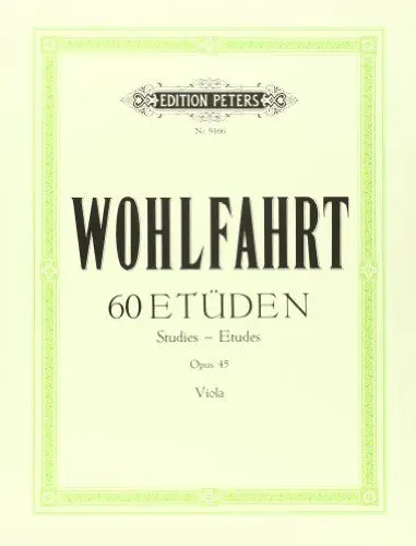 Produktbild: 60 Etüden für Violine solo op. 45: für Viola bearbeitet