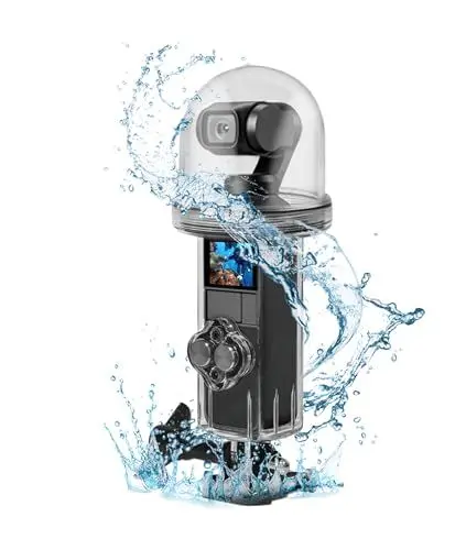 Produktbild: 60 M Wasserdichtes Gehäuse, für Osmo Pocket, 60 M/196,8 Ft Unterwasserschutzhülle Shell Case Cover Protector, mit Halbkreisförmigem Kuppeldesign, Zum Surfen, Tauchen,