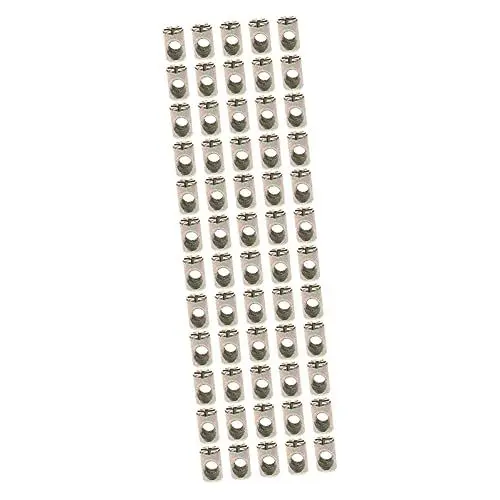 Produktbild: 60 Stk Laufmutter möbel reparatur möbelverbinder Fassmutter für Krippe Muttern Kreuzdübel Nuss LKW-Nüsse Fassmutter für Betten Stuhl Hardware- Verschluss Stift Zinklegierung