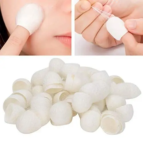 Produktbild: 60 Stück Mitesserentfernung Peeling Seidenraupenkugeln, natürliche Seidenkugel-Kokons, Gesichtsreinigungskugeln, Hautpflege-Peeling-Gesichtsmassage