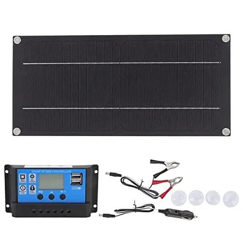 Produktbild: Fafeicy Solarpanel-Kit, Monokristallines Material, 100 A, Batterieladegerät, 600 W, 18 V, Controller, Batterieladekit für Solarstraßenlaterne Im Freien