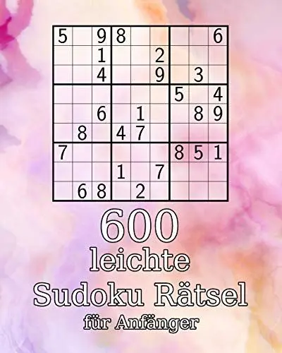 Produktbild: 600 leichte Sudoku Rätsel für Anfänger: klassisches Sudoku | Sudoku Buch | mit Lösungen | Perfekt als Geschenk für Erwachsene, Großeltern oder Senioren