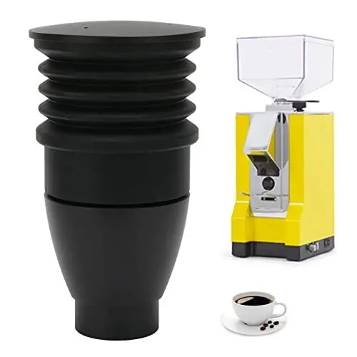 Produktbild: VBESTLIFE Kaffeemühle Bohnenbehälter, 60 G Kaffeemühle Einzeldosisbehälter, Kaffeemühlen-Reinigungswerkzeug aus Aluminiumlegierung für Eureka Mignon (Schwarz)
