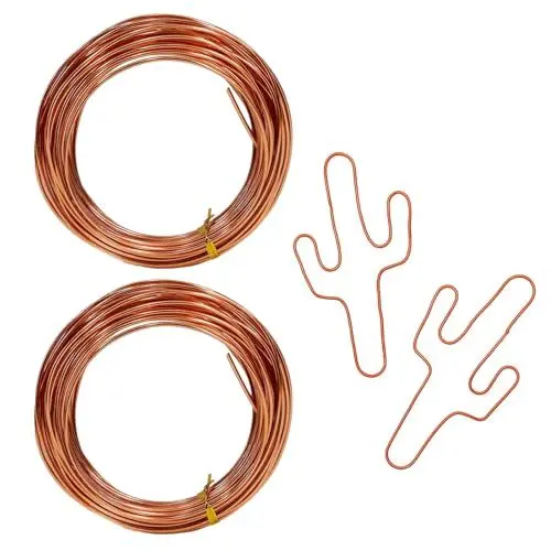 Produktbild: 60m x 1mm Basteldraht, Schmuckdraht Bonsai Draht Weicher und Biegsamer Aludraht Draht zum Basteln Aluminiumdraht für Basteln DIY-Skulpturen und Schmuckherstellung (Roségold)
