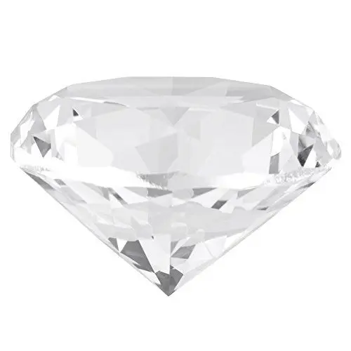 Produktbild: 60mm Synthetischer Diamant-Stein, Runde Maschine Schnitt Kristalldiamant, Großes Rhinestone Klarglas Künstliche Kristallschmucksachen