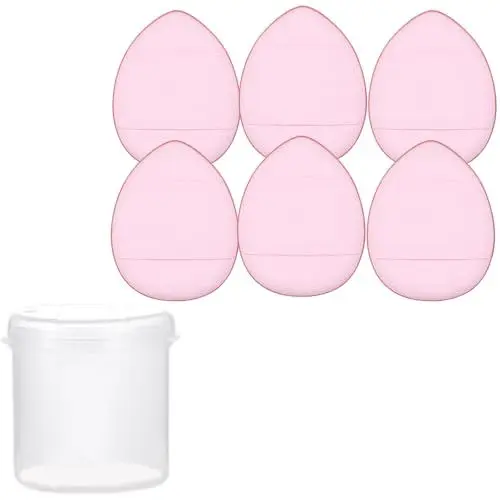 Produktbild: 6/10 Stück Fingerpuderquaste, kleiner Make-up-Schwamm, Gesicht, Augen, Make-up-Pad, weiche Schönheitsmake-up-Make-up-Werkzeug
