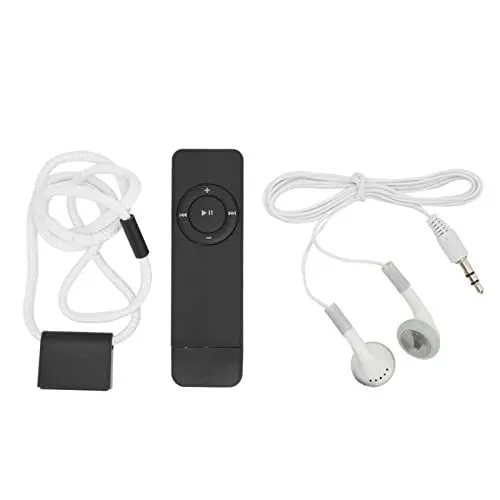 Produktbild: 64 GB MP3-Player, Verlustfreier Sound, Musik-Player, Tragbar, Lange Akkulaufzeit für Studenten, Arbeit, Studium, Laufen, Fitness-Workouts (Schwarz)