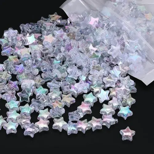 Produktbild: 650 Stück Acryl Sternform Farben Perlen 10mm Bunte Stern Perlen für Auffädeln Erwachsene Sternperlen Pastell zum Armbänder Selber Machen mit Aufbewahrungsbox für Erwachsene und Kinder
