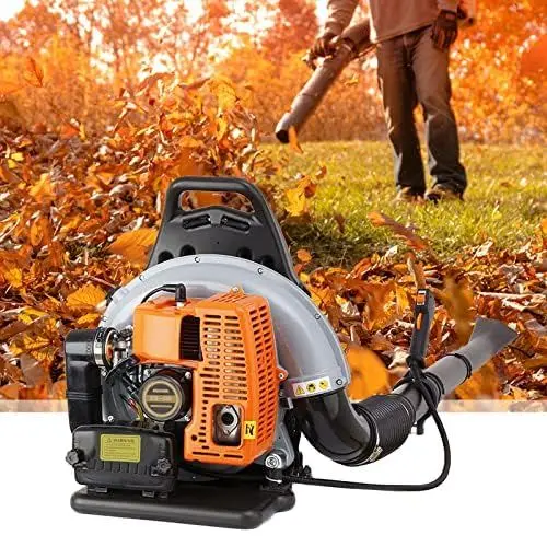 Produktbild: 65CC Benzin Laubbläser Gebläse Rückentragbar 3,6PS 2-Takt Garten Rückenlaubbläser Rucksack Blätter Gebläse, Ventilator Laubbläser 2,7 Kw / 6800 RPM