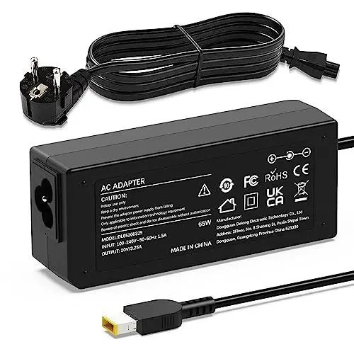 Produktbild: 65W Lenovo Laptop ladekabel USB 20V 3,25A Netzteil für Lenovo thinkpad T440 T440s T450 T450s T460 T470 X250 X270 G70 G710 IdeaPad Flex 2 3 Yoga 11 11S ADLX65NLC3A ADLX65NCC3A Ladegerät Adapter