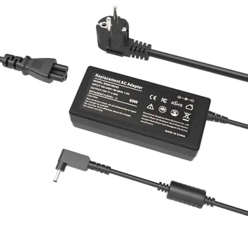 Produktbild: LIUDLIAE 65W Netzteil Laptop ladekabel Kompatibel mit Acer Aspire 5 3 1 Serie A315 A515-55 A515-46 A515-56 A515-54 Swift 3 5 1 Spin 3 5 1 Chromebook 11 R11 13 14 CB3 CB5 N20C5 N20C6 Ladegerät<strong>3.0*1.1:</strong> 