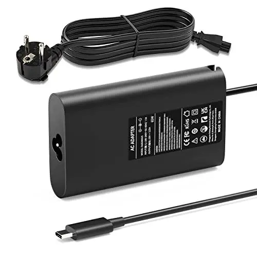 Produktbild: 65W Laptop Ladekabel USB C Netzteil Ladegerät für Dell Latitude 5420 5410 5520 5320 5440 7490 7420 7410 7320 7370 XPS 12 13 9250 9350 9360 9370 9380 Chromebook 3100 5300 Typ C AC Adapter